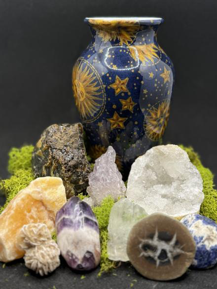 crystals, gems and stones